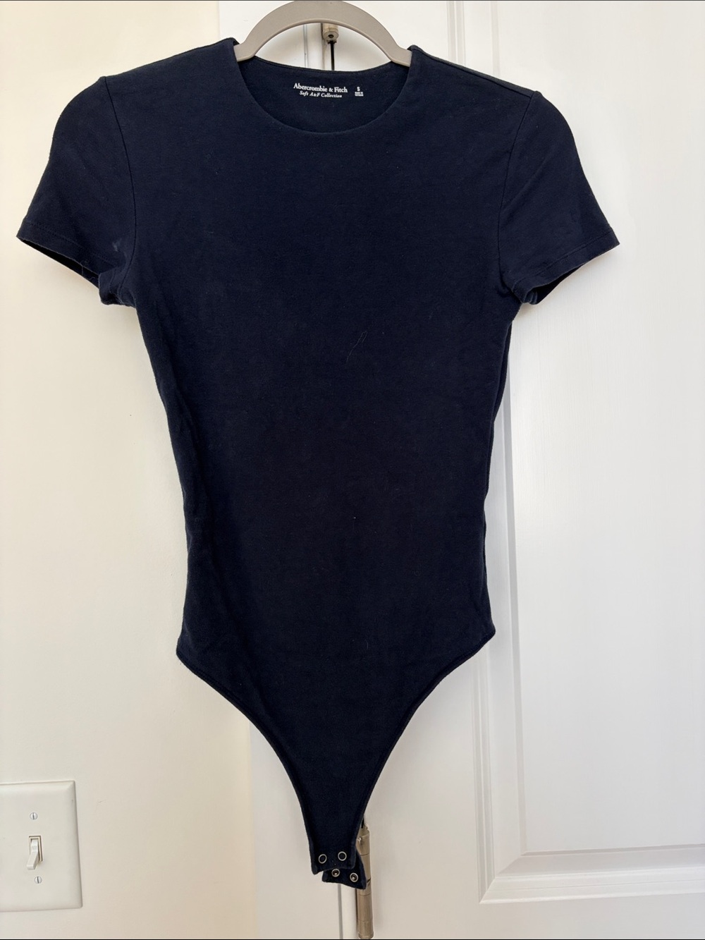 Abercrombie & Fitch navy short sleeve bodysuit